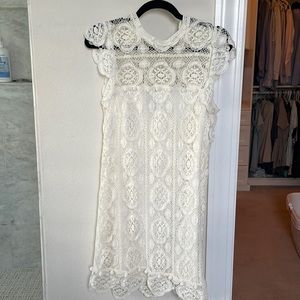 Saylor crocheted white dress size S